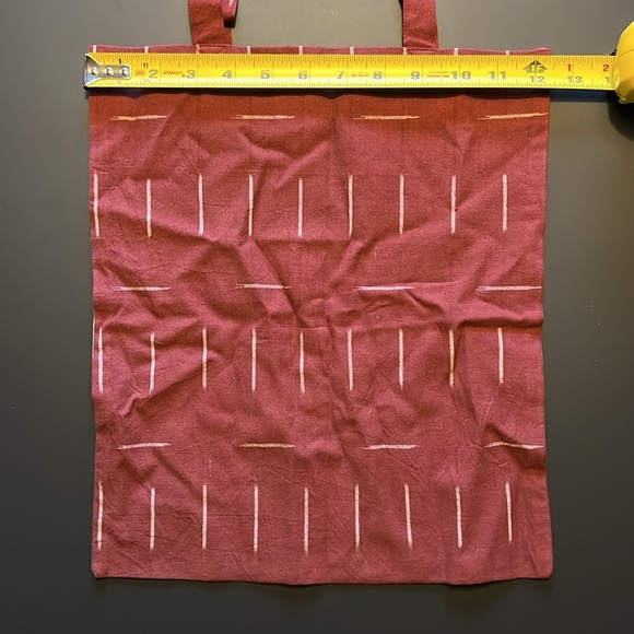 100% Organic Cotton Red/White Tote Bag by MATTER Prints NWT, Never Opened - Picture 5 of 8